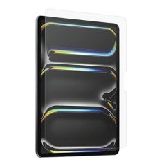   Apple iPad Pro 13 (2024), Kijelzővédő fólia, ütésálló fólia, Tempered Glass (edzett üveg), Uniq Optix Clear, Clear