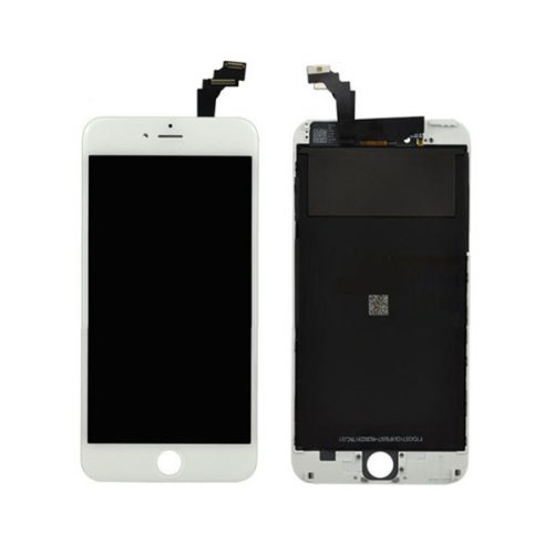 Apple iPhone 6 Plus kompatibilis LCD kijelző érintőpanellel, OEM jellegű, fehér, Grade R