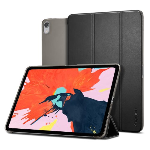 Apple iPad Pro 11 (2018), mappa tok, Smart Case, Spigen Smart Fold, fekete