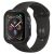 Apple Watch 4-6, SE (40mm), Watch 7 (41mm), Szilikon védőkeret, ütésálló, szíj nélkül, Spigen Rugged Armor, fekete