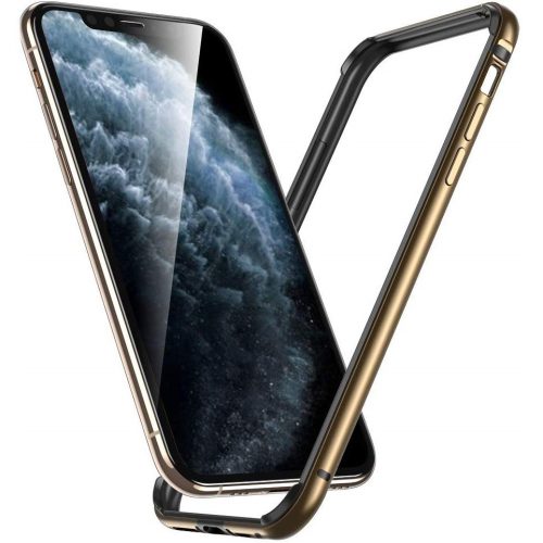 Apple iPhone 11 Pro Max, Alumínium védőkeret, ESR Edge Guard Bumper, arany