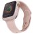 Apple Watch 4-6, SE (44mm), Szilikon védőkeret, Uniq Lino, rózsaszín