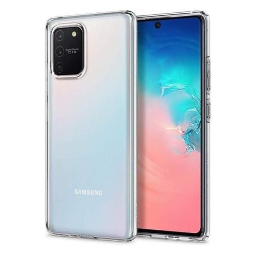 Samsung Galaxy S10 Lite SM-G770, Szilikon tok, Spigen Liquid Crystal, átlátszó