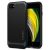 Apple iPhone 7 / 8 / SE (2020) / SE (2022), Szilikon tok, műanyag kerettel, Spigen Neo Hybrid, halszálka minta, szürke