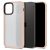 Apple iPhone 12 / 12 Pro, Szilikon védőkeret + műanyag hátlap, közepesen ütésálló, Spigen Ciel Cyril Color Brick, áttetsző/rózsaszín