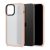 Apple iPhone 12 Pro Max, Szilikon védőkeret + műanyag hátlap, közepesen ütésálló, Spigen Ciel Cyril Color Brick, áttetsző/rózsaszín