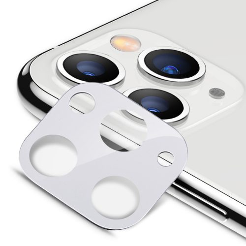 Apple iPhone 11 Pro / 11 Pro Max, Kamera lencsevédő fólia, ütésálló fólia, Tempered Glass (edzett üveg), ESR Lens Protector, ezüst, 1 db / csomag