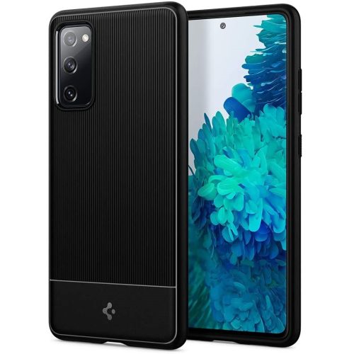 Samsung Galaxy S20 FE / S20 FE 5G SM-G780 / G781, Szilikon tok, közepesen ütésálló, légpárnás sarok, Spigen Monument, fekete