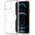 Apple iPhone 12 Mini, Műanyag hátlap védőtok + szilikon keret, Magsafe töltővel kompatibilis, Spigen Ultra Hybrid Mag, átlátszó