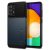 Samsung Galaxy A52 / A52 5G / A52s 5G SM-A525F / A526B / A528B, Szilikon tok, műanyag hátlappal, kitámasztóval, Spigen Slim Armor, sötétkék
