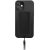Apple iPhone 12 Pro Max, Szilikon keret + műanyag hátlap, ujjpánt + csuklópánt, Uniq Hybrid Heldro, fekete