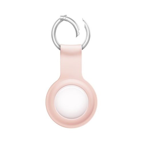 Apple AirTag szilikon tok, Uniq Lino, rózsaszín