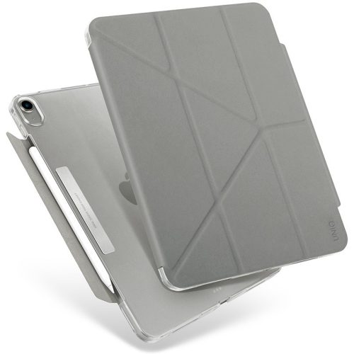 Apple iPad Pro 11 (2020 / 2021 / 2022), mappa tok, Apple Pencil tartóval, mágneses záródás, Origami Smart Case, Uniq Camden, szürke