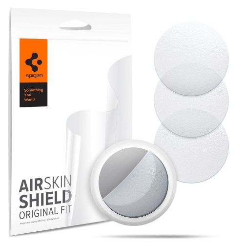 Apple AirTag, Kijelzővédő fólia, elő és hátlapi, Spigen AirSkin Shield HD, Matt, Clear Prémium, 4 db / csomag