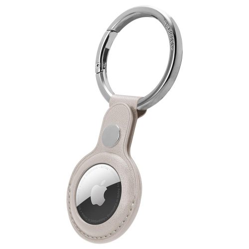 Apple AirTag bőrtok, Spigen Cyrill Basic Leather, szürke