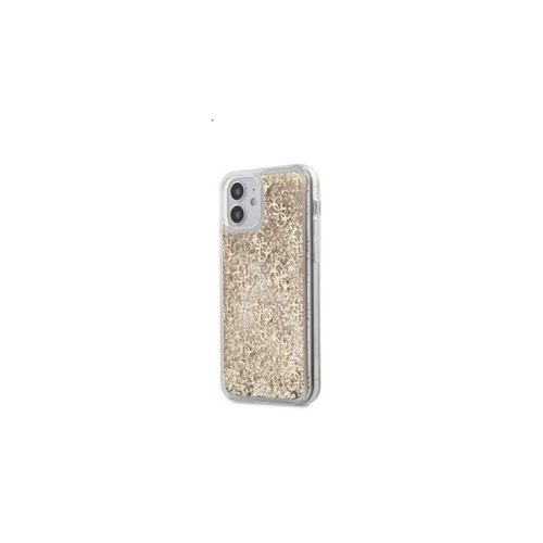 Guess 4G Liquid Glitter Apple iPhone 12 mini hátlap tok, arany