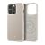 Apple iPhone 13 Pro, Szilikon védőkeret + műanyag hátlap, közepesen ütésálló, bőrrel bevont hátlap, Spigen Ciel Cyril Diana Leather Brick, szürke