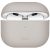 Bluetooth fülhallgató töltőtok tartó, szilikon, vezeték nélküli töltés támogatás, Apple AirPods 3 kompatibilis, Uniq Lino, bézs