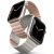 Apple Watch 1-6, SE (42 / 44 mm) / Watch 7-8 (45 mm) / Watch Ultra (49 mm), szilikon pótszíj, mágneses zár, kétszínű, két oldalas, megfordítható, Uniq Revix, rózsaszín/szürke
