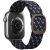Apple Watch 1-6, SE (42 / 44 mm) / Watch 7-8 (45 mm), szövet pótszíj, fonott, Uniq Aspen Designer Edition, sötétkék