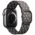Apple Watch 1-6, SE (42 / 44 mm) / Watch 7-8 (45 mm), szövet pótszíj, fonott, Uniq Aspen Designer Edition, szürke
