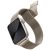Apple Watch 1-6, SE (38 / 40 mm) / Watch 7-8 (41 mm), fém pótszíj, milánói stílus, mágnes zárral, Uniq Dante, csillagfény