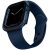 Apple Watch 1-6, SE (40 mm) / Watch 7-8 (41 mm), Fém védőkeret, alumínium, szíj nélkül, Uniq Valencia, kék