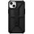 Apple iPhone 14 Plus, Műanyag hátlap védőtok, szilikon belső, közepesen ütésálló, karbon minta, UAG Monarch, mintás/fekete