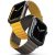 Apple Watch 1-6, SE (42 / 44 mm) / Watch 7-8 (45 mm) / Watch Ultra (49 mm), szilikon pótszíj, mágneses zár, kétszínű, két oldalas, megfordítható, Uniq Revix, sárga/barnászöld