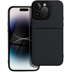   Apple iPhone 14 Pro Max, Szilikon keret + műanyag hátlap tok, Forcell Noble, fekete
