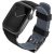 Apple Watch 1-6, SE (42 / 44 mm) / Watch 7-8 (45 mm) / Watch Ultra (49 mm), szilikon pótszíj, Uniq Linus, fekete