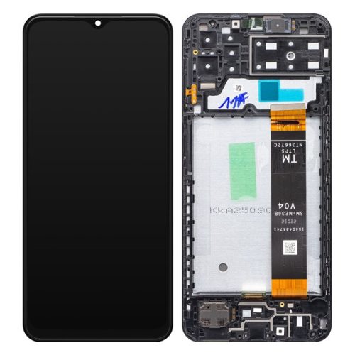 Samsung Galaxy SM-A135F A13 kompatibilis LCD kijelző, fekete