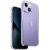 Apple iPhone 14, Szilikon keret + műanyag hátlap, közepesen ütésálló, légpárnás sarok, Uniq Combat, átlátszó/lila