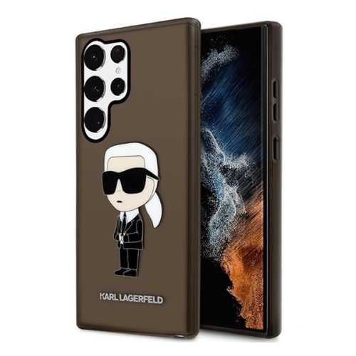 Karl Lagerfeld Ikonik Samsung Galaxy S23 Ultra, szilikon tok, fekete