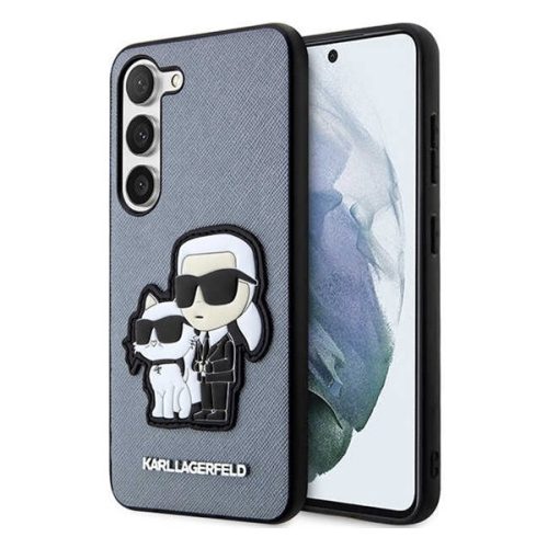Karl Lagerfeld Saffiano Samsung Galaxy S23 szilikon tok, szürke