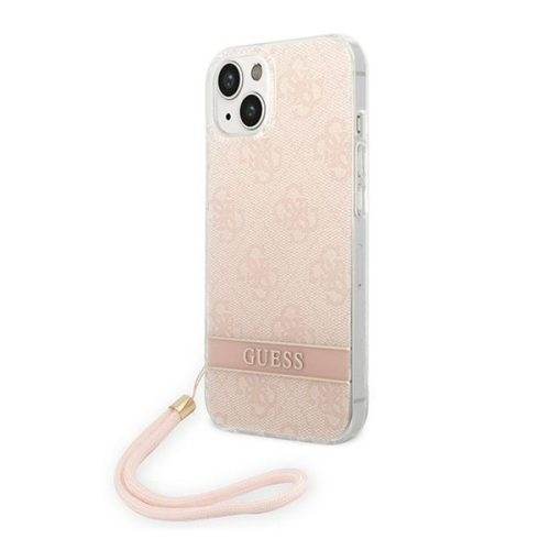 Guess 4G Print Strap Apple iPhone 14 Plus hátlap tok, pink