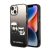 Karl Lagerfeld Gradient Ikonik Karl & Choupette Apple iPhone 14 hátlap tok, fekete