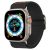Apple Watch 4-6, SE (42 / 44mm), Watch 7-9 (45mm), Watch Ultra (49mm), szövet pótszíj, Spigen Lite Fit Ultra, fekete