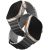 Apple Watch 1-6, SE (42 / 44 mm) / Watch 7-8 (45 mm) / Watch Ultra (49 mm), szilikon pótszíj, mágneses zár, kétszínű, két oldalas, megfordítható, Uniq Revix, sötétszürke/szürke
