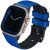 Apple Watch 1-6, SE (42 / 44 mm) / Watch 7-8 (45 mm) / Watch Ultra (49 mm), szilikon pótszíj, Uniq Linus, kék