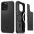 Apple iPhone 15 Pro Max, Műanyag hátlap védőtok + szilikon keret, Magsafe töltővel kompatibilis, Spigen Mag Armor, fekete