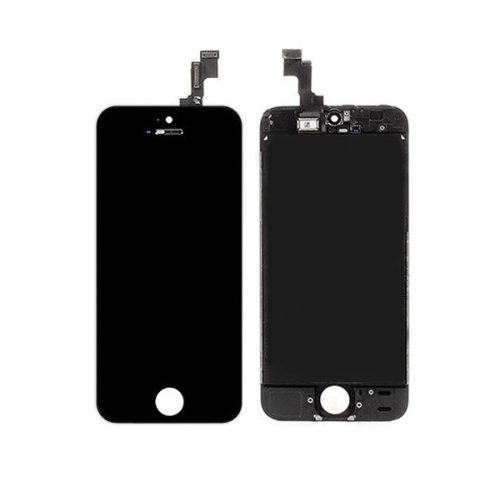 Apple iPhone 5S kompatibilis LCD kijelző érintőpanellel, OEM jellegű, fekete, Grade R