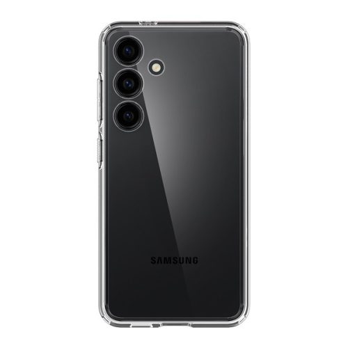 Samsung Galaxy S24 SM-S921, Műanyag hátlap védőtok + szilikon keret, Spigen Ultra Hybrid, átlátszó