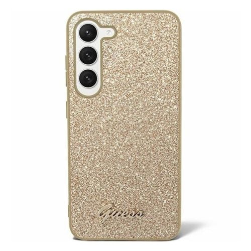 Guess Glitter Script 4G Samsung Galaxy S24 hátlap tok, arany