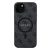 Guess 4G Collection Leather Metal Logo Samsung Galaxy S24 mágneses tok, fekete