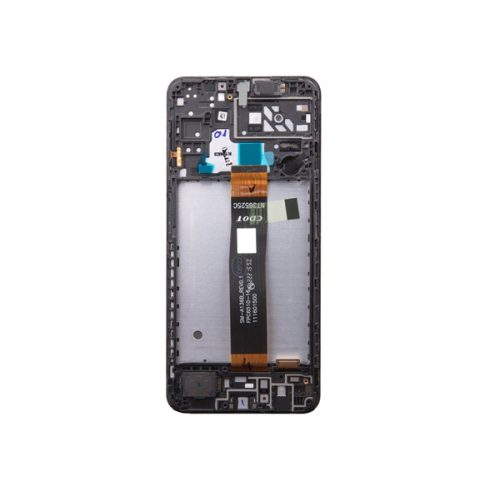 Samsung Galaxy A04s LCD modul kerettel, OEM jellegű, fekete ( A047F )