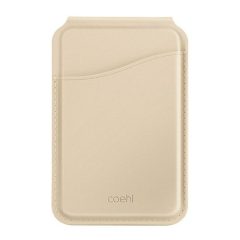   Univerzális kártyatartó, mágneses, tükörrel, asztali tartó funkció, Uniq Coehl Esme, krém