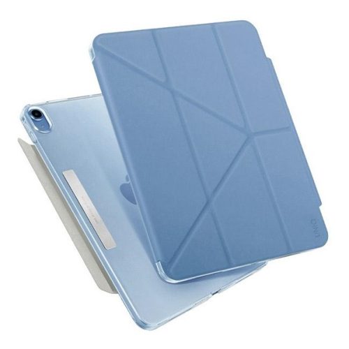 Apple iPad 10.9 (2022) / iPad 11 (2025), mappa tok, Apple Pencil tartóval, mágneses záródás, Origami Smart Case, Uniq Camden, kék
