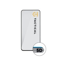   Samsung Galaxy A35 5G SM-A356B, Kijelzővédő fólia, ütésálló fólia (az íves részre is!), Tempered Glass (edzett üveg), Full Glue, Tactical Glass Shield 5D, fekete