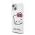 Hello Kitty IML Head Logo Apple Iphone 15 hátlap tok, fehér